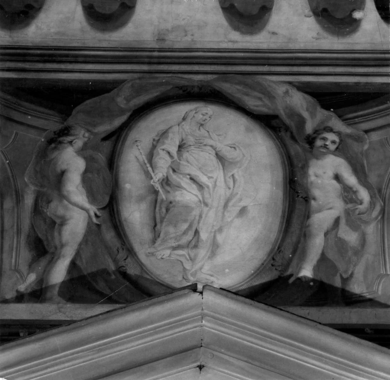 Figure allegoriche con angeli - con Tonelli Giuseppe, Chiesa di sant'Egidio, Firenze